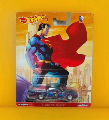 Hot Wheels Premium POP CULTURE DC COMICS 71 CHEVY EL CAMINO SUPERMAN RR's Metal Foto 1 de 4