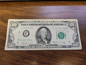 Series 1969A $100 Bill * ATLANTA * F 04300358 A - Picture 1 of 6