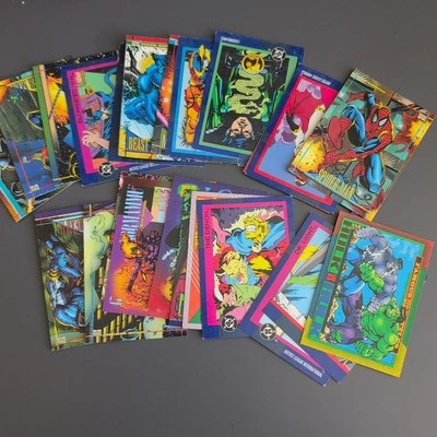 Lote de 49 cartas coleccionables Marvel Masterpiece 1993 Spiderman, Hulk. Thor, etc. Foto 1 de 4