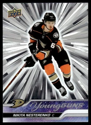 2023-24 Upper Deck Young Guns Silver Outburst Nikita Nesterenko Rookie Anaheim - Image 1 of 2