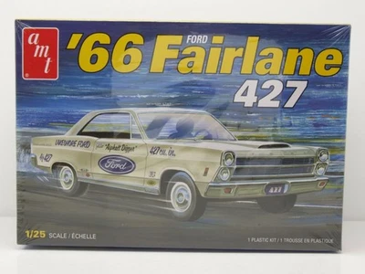 Ford Fairlane 427 1966 Modellino Auto Kit Costruzione Plastica 1:25 AMT - Immagine 1 di 4