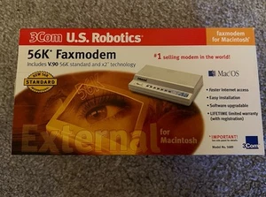 U.S. Robotics 56K Sportster External Macintosh Faxmodem V.90 - *W/Box & Manual!* - Picture 1 of 3