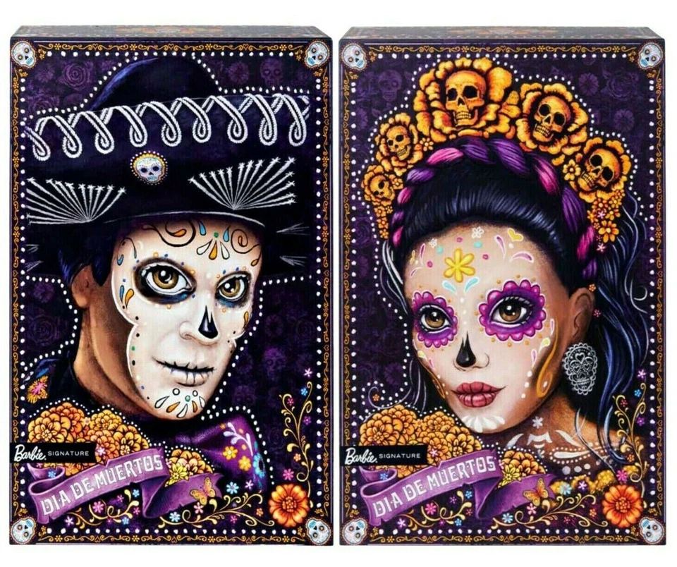 🎃 2021 Barbie & Ken Set - Dia De Los Muertos Dolls DAY OF THE DEAD LIMITED  🎃 - Image 1 of 4