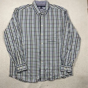 Tommy Hilfiger Hemd Herren XL Mehrfarbig Kariert Button Down Langarm - Bild 1 von 11