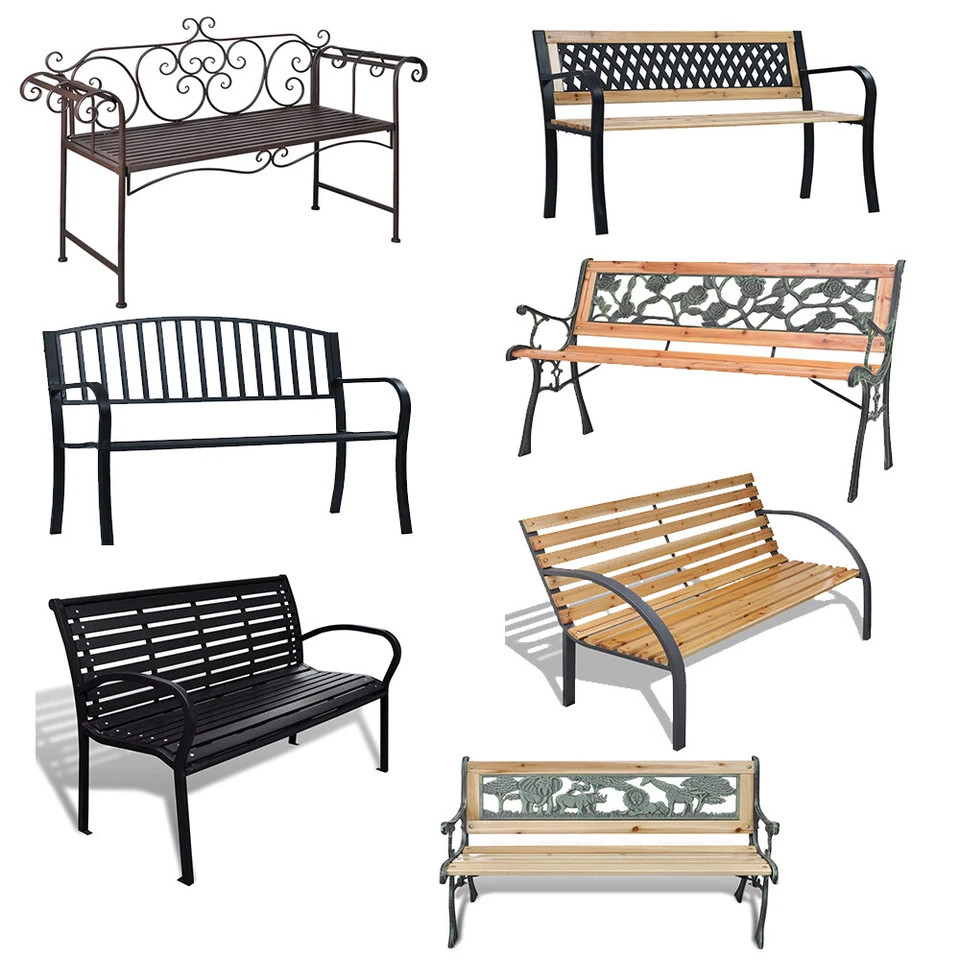 Gartenbank Parkbank Eisenbank Sitzbank Bank Gartenmöbel Stahlrahmen Gusseisen - Bild 1 von 1