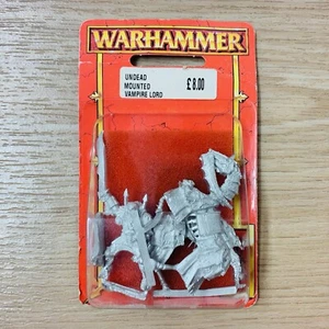 Warhammer Fantasy Undead Mounted Vampire Lord Metal Model in Blister OOP Rare - Picture 1 of 2