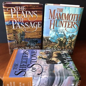 Lot: 3 Earth’s Children Books 3 4 5 Jean M Auel First Edition Hardcover Epic HF - Imagen 1 de 12