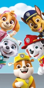 Paw Patrol Bath Beach towel 140 x 70 cm. 100% COTTON Chase Rubble Marshall Skye - Picture 1 of 1