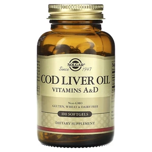 Cod Liver Oil, 100 Softgels - Picture 1 of 2