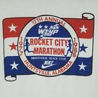 T-shirt vintage années 80 Rocket City Marathon course taille L Alabama à manches longues point unique