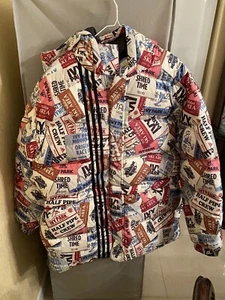 Neu mit Etikett Adidas X Ivy Park mehrfarbig Unisex Ski Etikett gefütterte Jacke XS - H18992 - Bild 1 von 3