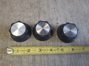 Lot of 3 Vintage Original Ham Radio Drake L7 Amplifier Control Knobs - Picture 1 of 13