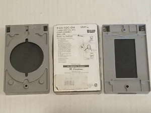2 BWF FGV-1DC-DH 1 Gang Vertical GFCI Cover Assembly Gray/ (1) E30640 31D7 NEW - Picture 1 of 5