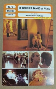 Erotic Romantic Drama Last Tango In Paris Marlon Brando French Film Trade Card - Picture 1 of 1