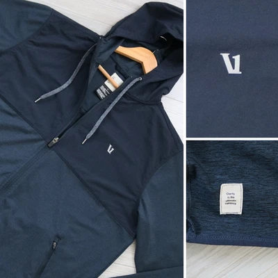 Vuori Sunday Element Jacket Mens XL Navy Performance Travel Casual Full Zip V215 - Image 1 of 4