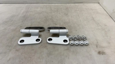 Jeep JL Wrangler OEM Windshield Hinges Pair Bright White PW7 2018-2025 074906 - Image 1 of 4