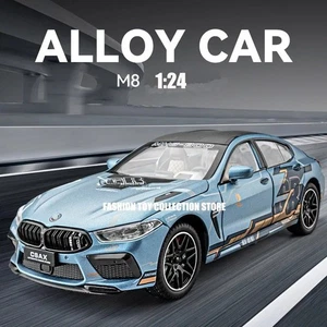 1:24 BMW M8 8 Series 2024 Diecast Metal Model 1/24 Car Gift Toy Kids Adults - Picture 1 of 5