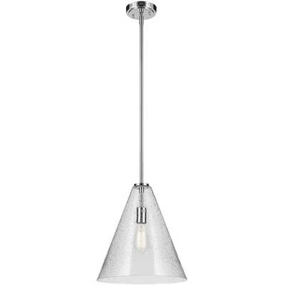 Lámpara de techo colgante cromada Kichler Lighting 42200CHCS Everly 1 luz Foto 1 de 4