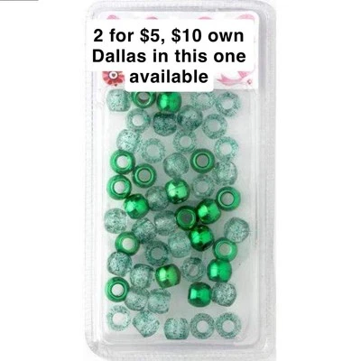 Surtido de cuentas de cabello extra grandes de 2 tonos pastel para niños Foto 1 de 4