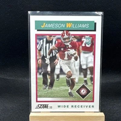 2022 Panini Score #TB9 Jameson Williams Detroit Lions Alabama - Image 1 of 2
