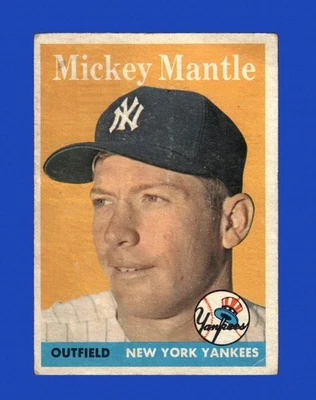 1958 Topps Set-Break #150 Mickey Mantle LOW GRADE (crease) *GMCARDS* - Image 1 of 2