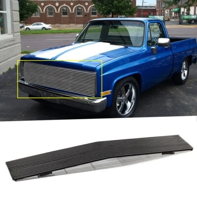 Chrome Grill Billet Grille For 1981-1987 Chevy GMC Pickup/Suburban/Blazer/Jimmy Foto 1 de 4