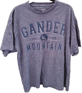 Mens Gander Mountain T-Shirt - Size XL BLue Gray Short Sleeve Shirt - Picture 1 of 3