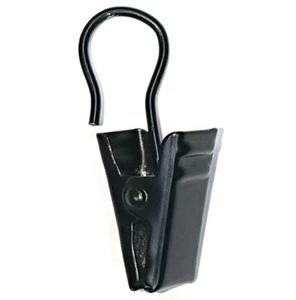 24 X Rod Ring Curtain Drape Sprung Clips &Amp; Hook Black Steel | Onestopdiy New - Picture 1 of 1