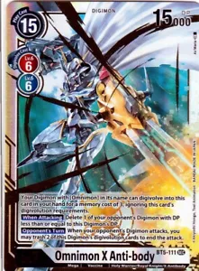 SCHEDA HOLO/FOIL BANDAI DIGIMON OMNIMON X ANTICORPO BT5-111 SRC - Foto 1 di 2