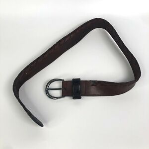 Vintage Banana Republic Leather Belt Size 30 Brown Made in Italy