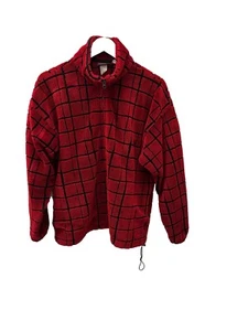 Big Sky Vtg Women’s Small Red Fleece Jacket Made In USA - Picture 1 of 7