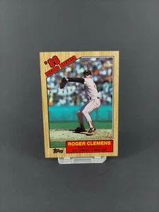 Tarjeta Topps 1987 Roger Clemens # 1 '86 Record Breaker Boston Red Sox - Imagen 1 de 2