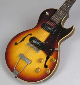 3/4Size ShortScale VintageSunburstSemi HollowBody Electric Guitar Double F Holes - Picture 1 of 1
