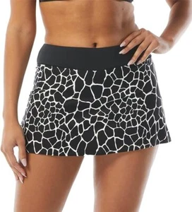 Beach House Sport EMMA Pull On Swim Skort Size 10 Desert Giraffe Black - Picture 1 of 3