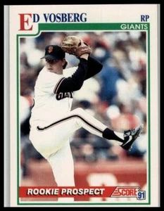 1991 Score #757 Ed Vosberg - Picture 1 of 2