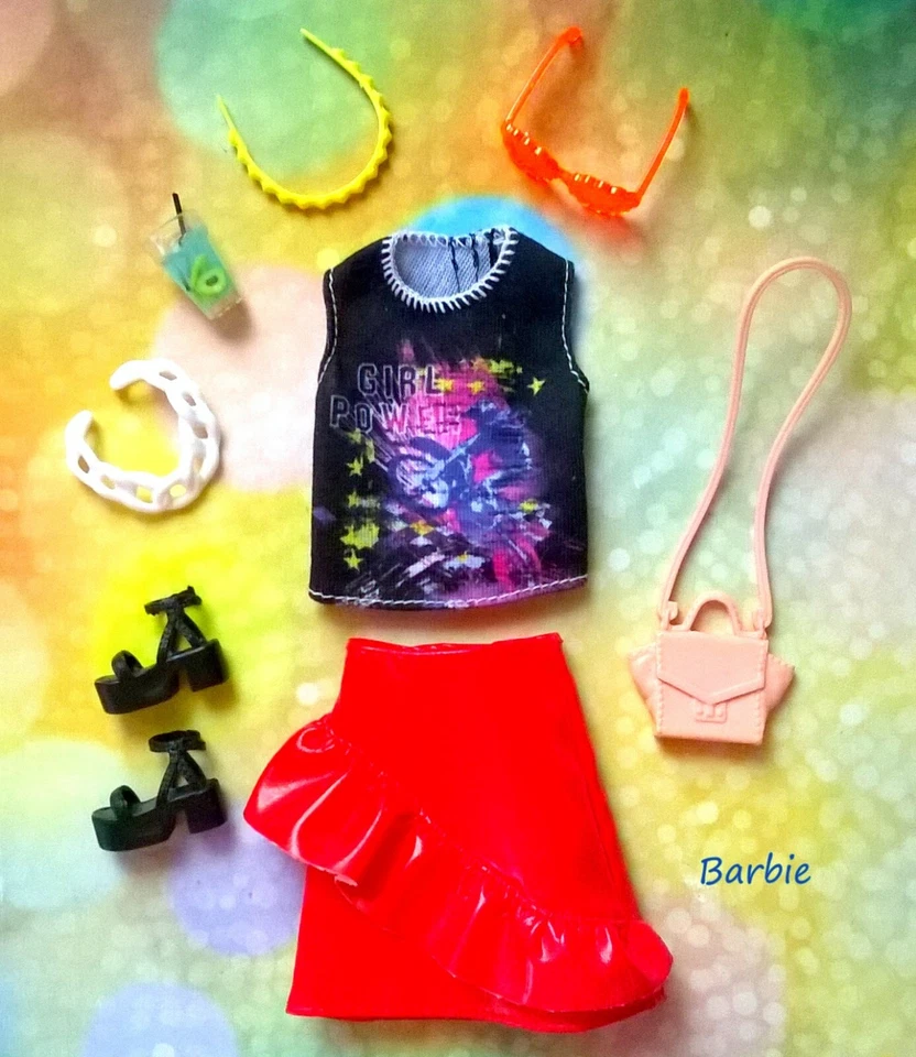 Ropa, accesorios y zapatos para muñeca Barbie Fashionistas Mattel #B *HTF*2 Foto 1 de 3