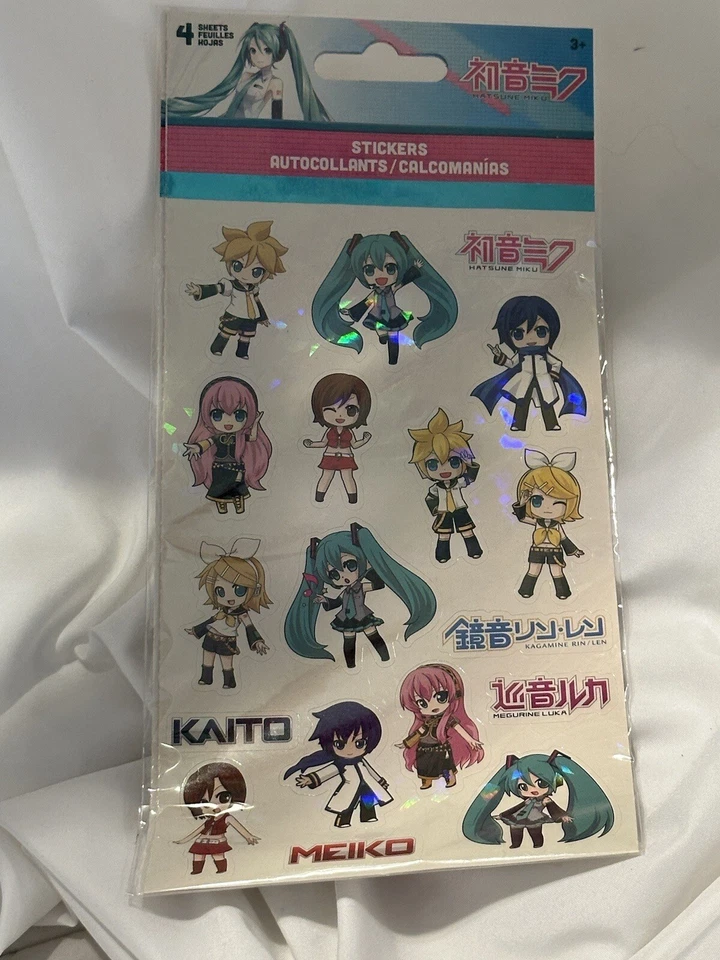 Hatsune Miku Sticker Set 4 Sheets Sandy Lion ST4092 Anime for Planner or Fun New - Image 1 of 4