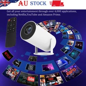 5G 4K Laser Projector Smart HD LED WiFi BT HDMI USB Android Home Entertainment - Picture 1 of 14