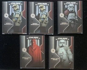 2020 STAR WARS Masterworks Insert Set Troopers Rainbow Foil /299 LOT x5 - Picture 1 of 2