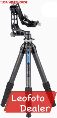 Leofoto LS-365CEX+PG-1 Leveling Base Tripod & Gimbal Head Black s - Image 1 of 4