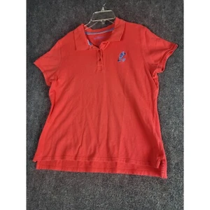 Walt Disney World Poloshirt Mickey Mouse bestickt koralle Oberteil Damen Gr. L - Bild 1 von 8