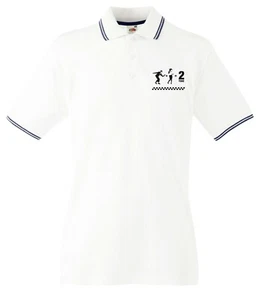 Camisa polo Ska para hombre 1 + 1 = 2 tonos especiales Madness Suggs cabeza de piel - Imagen 1 de 2