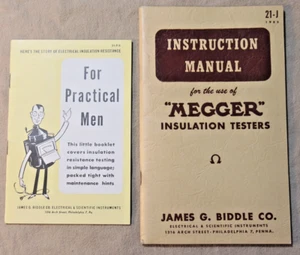 Bedienungsanleitung Megger Isolationstester "For Practical Men" James Biddle - Bild 1 von 13