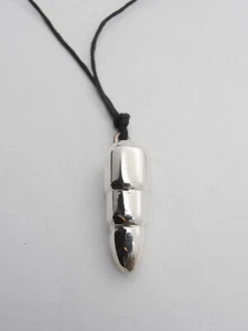 Proiettile : Ciondolo in Argento 925 - Pendente Pallottola -Munizione -Cartuccia - Imagen 1 de 3