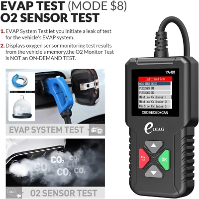 Automotive OBD2 Scanner Code Reader Fault Engine Car Checker Diagnostic Tools