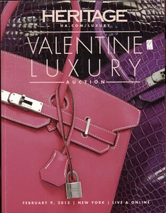 VALENTINE Luxury 2015 - Heritage Auction - Hermes Chanel Vuitton Gucci Catalog - Picture 1 of 5