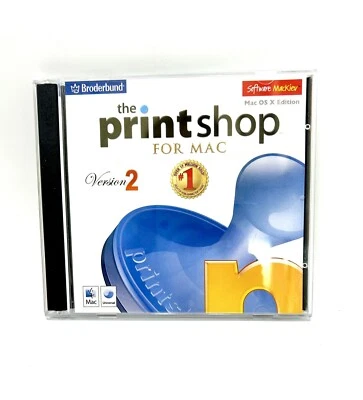 Broderbund The Print Shop for Mac Version 2 Software Mackiev Mac OS X Edition - Image 1 of 3