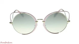 Miu Miu MU51TS C5R4P0 Pale Gold Pink Glitter/ Brown Grey Mirror Silver Lens 54mm - Bild 1 von 5