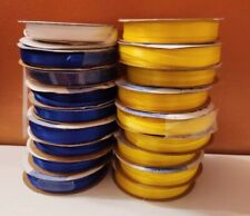 OFFRAY SPOOLO RIBBON 8 BLUE, 9 YELLOW 1 WHITE 1/8 IN POLYESTER