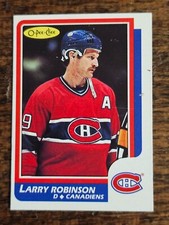 1986-87 O-PEE-CHEE NHL HOCKEY #62 LARRY ROBINSON MONTREAL CANADIENS